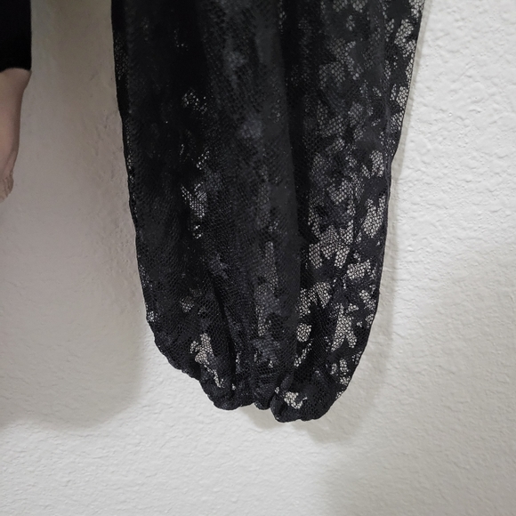 AMANDA UPRICHARD Long Sleeve Mesh Bodysuit Top NWOT - Picture 6 of 8